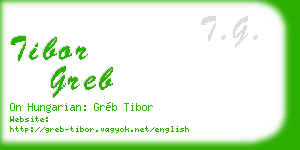 tibor greb business card