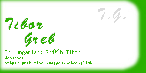 tibor greb business card